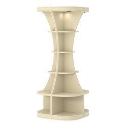 Островной высокий стеллаж ГАРАНТ №1, Крем Вайс