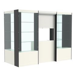 П-образный павильон №4-3П (3,24 кв.м), Белый и Черный