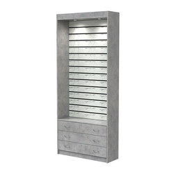 Витрина для очков №11 (открытый доступ), Бетон Чикаго светло-серый F186 ST9