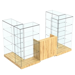 Торговый островок ХИТ ПРОДАЖ №1а (закрытый) (3.65 кв.м), Дуб Золотистый