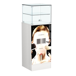 Прилавок со световым коробом узкий №12, Белый