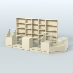 Торговый Островок "Эконом" №12 (8, 7 кв.м), Крем Вайс