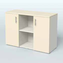 Греденция ТБ-01, Белый + Крем Вайс