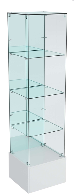 Витрина ИСТРА №112 стаканчик (З/C - зеркало), без дверей, Серый