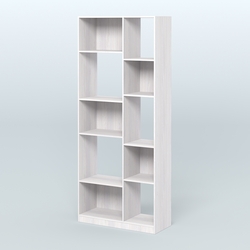 Стеллаж из ДСП серии ЛОФТ №9-1, Ясень Анкор светлый