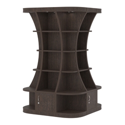 Островной высокий стеллаж ГАРАНТ №7, Дуб Венге