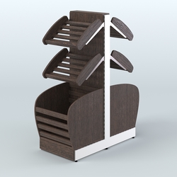 Островной низкий стеллаж для хлеба и выпечки Феникс №5, Дуб Венге