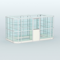 Павильон из профиля островной №3г, Белый