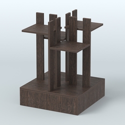 Стойка цветочница №4, Дуб Венге