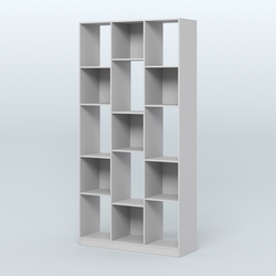 Стеллаж из ДСП серии ЛОФТ №10-1 (зеркальное отражение - Z), Серый