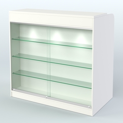 Ресепшен-Лайт №1 (Фасадная стенка - ЛДСП), Белый