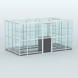 Павильон из профиля островной №2г, Антрацит