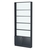 Стеллаж из ДСП с 4-мя полками 150x900 мм серии LEVEL-4 №9-1 (З/C - СТЕКЛО) Антрацит