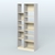 Стеллаж из ДСП серии ЛОФТ №9-2 (зеркальное отражение - Z) с полками ДСП Серый + Крем Вайс