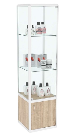 Витрина из профиля Стаканчик №2, Дуб сонома