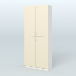 Аптечный широкий стеллаж под резину №1, Белый + Крем Вайс