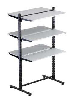 Островная система с полками ДСП серии ЛОФТ h-1500мм №7, Серый