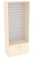 Витрина прямоугольная СЭСП с экономпанелью №1-400 (открытая) Крем Вайс