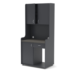 Офисная мини-кухня ЭЛЕГИЯ №5А, Антрацит