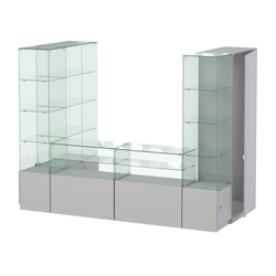 Павильон ИСТРА пристенный №5б (3, 64 кв.м), Серый