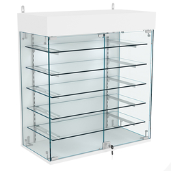 Витрина настенная НЕО №1А-2 с пятью полками, Серый