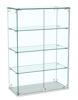 Витрина Истра настольная №22 (прозрачная), Серый