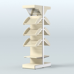 Островной высокий стеллаж для хлеба и выпечки Феникс №14, Крем Вайс