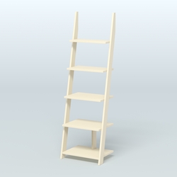 Торговая пристенная стойка ЛОФТ №1-650 малая, Крем Вайс