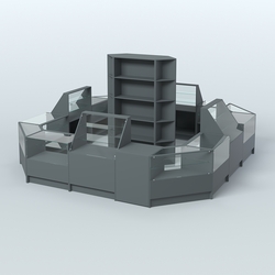 Торговый Островок "Эконом" №3 (16, 95 кв.м), Темно-Серый