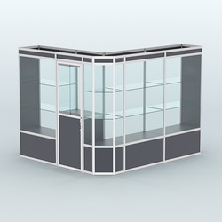 Павильон из профиля угловой №3а (5,5 кв.м), Антрацит