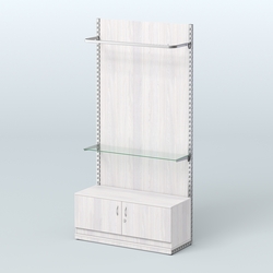 Система ЭЛЕГАНТ №7 с ДСП и тумбой T21 (1200 мм), Ясень Анкор светлый