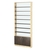 Стеллаж из ДСП с 8-ю полками 150x900 мм серии LEVEL-8 №9-1 (З/C - СТЕКЛО) Дуб Сонома + Дуб Венге