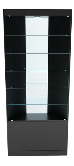 Витрина №5 из ДСП (угловая), Черный