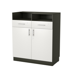 Кассовый прилавок "Диаманд" №10-1000, Черный + Белый