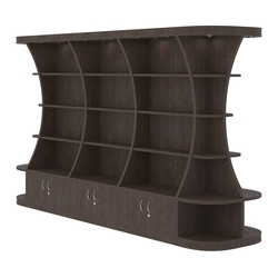 Островной высокий стеллаж ГАРАНТ №4, Дуб Венге