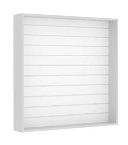 Витрина настенная №4-1В открытая с экономпанелью, Серый