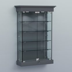 Витрина для музеев "Коллекция" настенная №1-4, Темно-Серый