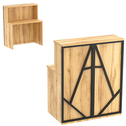 Ресепшен серии ЛОФТ - АЛЬФА №1 (декор №3), Дуб Золотистый