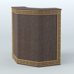 Ресепшен угловой серии БАРОККО №3, Дуб Венге