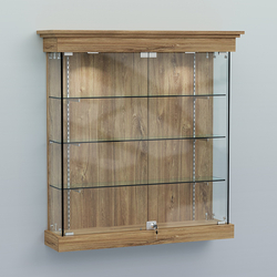 Витрина для музеев "Коллекция" настенная №2-3-РЕГ, Дуб Канзас коричневый