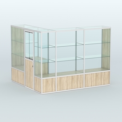 Павильон из профиля угловой №1б (5,5 кв.м), Дуб Сонома