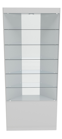 Витрина №5 из ДСП (угловая), Серый