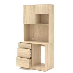 Офисная мини-кухня ПРАКТИК №6, Дуб Сонома