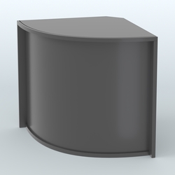 Ресепшен-Лайт секторный под выдачу товара №15, Черный