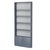 Стеллаж из ДСП с 4-мя полками 150x900 мм серии LEVEL-4 №9 (З/C - ДВП) Темно-Серый