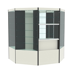 Павильон №4 из ДСП (4, 84 кв. м), Белый и Черный