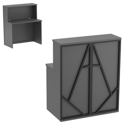 Ресепшен серии ЛОФТ - АЛЬФА №1 (декор №3), Антрацит