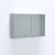 Витрина настенная №203-1Б широкая Серый