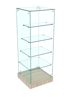 Прилавок из стекла Истра №33 (открытый), Дуб сонома