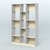Стеллаж из ДСП серии ЛОФТ №14-1 Серый + Крем Вайс